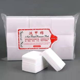 EZELFLOW BEAUTY Nail Cotton Pads 1000 Pcs Nail WipesNail Art Gel Polish Remover Cotton Pads