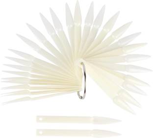 D.B.Z. Professional 50 pcs Nail Sample Sticks Natural Stiletto Nail Color Display