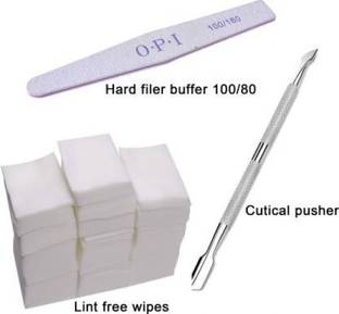 banira Manicure Tools Kit Set Hard Filer Buffer Cutical Pusher Wibes Nail Art