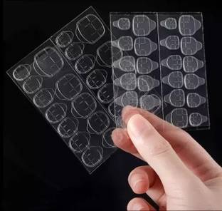 ए आर आर एक्स Nail Glue Sticker Double Sided Waterproof 2 Sheets (48pcs)