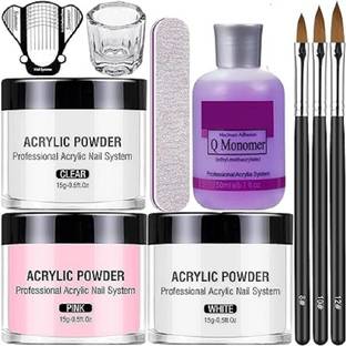 Bluedeal 10 in1 Nail Art Kit Acrylic Powder monomer Liquid kit Set