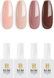 BOLT BEE Gel Nail Polish, Super Glossy, Quick Drying, Set 15ml Each (4,116,124,62)