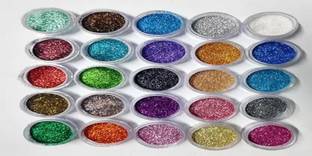 Tgytryrf 24 Color Nail Art Decoration Nail Glitter Powder (Multicolor)