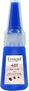 Emigel Professional 401 Nail Glue for Artificial Nail Extensions Rapid Fix Glue, Quick Drying