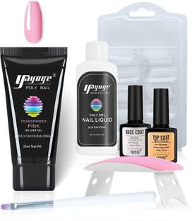 BOZLIN Poly Builder Gel Kit Nail Varnish Polish Set Quick Nail Extension hard Gel UV