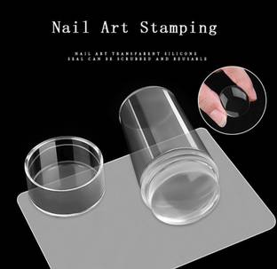 lintip Soft Silicone Jelly Nail Stamper Scraper Nail Art Tool