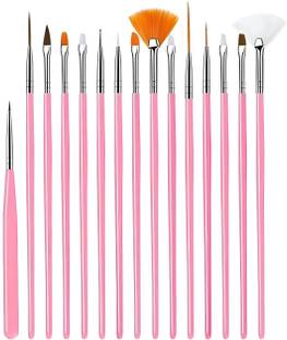 Othreeplus Nail Painting Brushes/Drawing Pen/ Nail Art Design Pink Pen