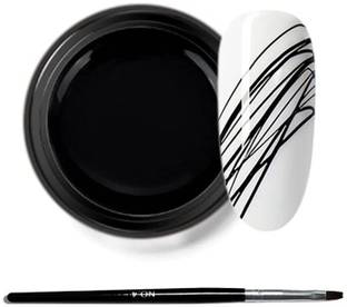 BeautyQua Best Black Spider Nail Gel Polish for Nail art