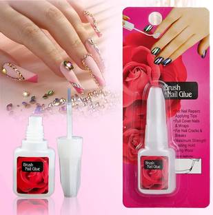 SKINPLUS 10g Nail Adhesive with Brush for Fake Nail Application