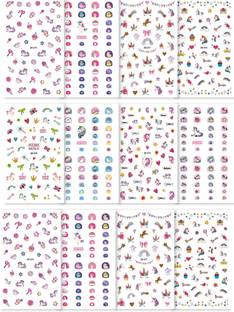 J & F Nail Art Sticker Set ( 12 Sheets )