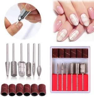 RUBY FACE 6pcs/set Nail Drill Bits Manicure Set Ceramic Drill Bit