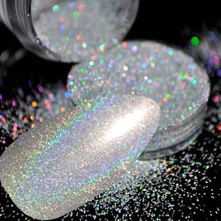 Mahir Glitter SUPER SILVER HOLOGRAPHICS LASER SHIMMER FOR NAIL ART