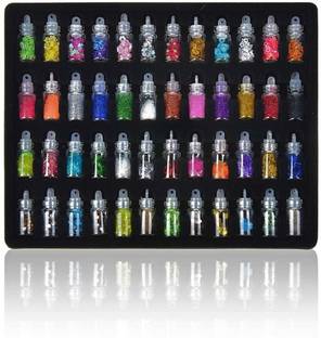 kHUDAt Express Yourself Through Nails: 48 Pcs 3D Nail Art Creativity Kit(Delhi)