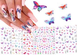 J & F 6 X Super Quality Nail Sticker ( Multicolor )