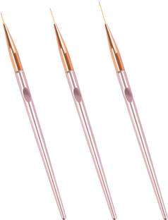 KIRA 3PCS Nail Liner Brush Nail Design Brushes Thin Nail Art Brush Liner Brush