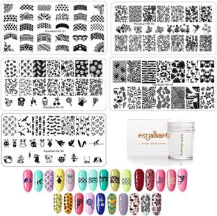 Royalkart You Nail Stamping Kit With 5 Rectangular Image Plates