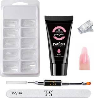 THR3E STROKES Poly Nail Extension Gel Kit for Builder Gel Nail Art Kit Nail Extension Set