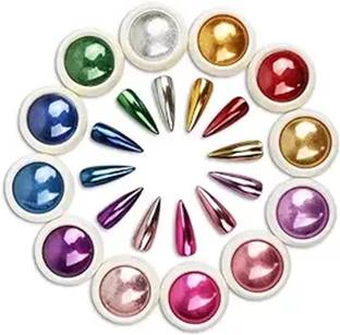 NAILWIND 12 Colors Super Thin Mirror Effect Nail Art Chrome Powder Holographic