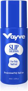 Vayve Polygel Slip Solution, 60ml, Extension Nail Liquid Slip Solution - Clear