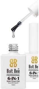 Bluedeal Gel Nail Glue for Clear Acrylic Nails Long Lasting,Curing Needed UV Extension