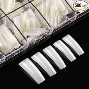 BOLT BEE Nail Tips Natural Fake Nails 500pcs with Box