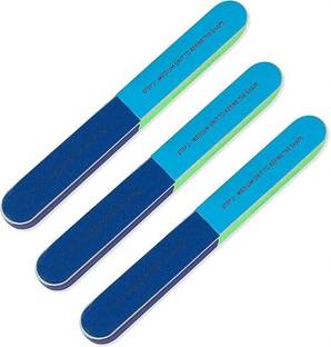 colour"s professional 7 Sided Nail Buffers/Filers for Manicure (Random Colours) - Combo of 2