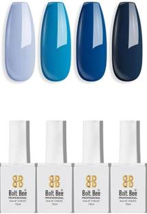 BOLT BEE Gel Nail Polish, Super Glossy, Quick Drying, Set 15ml Each (19,54,57,30)