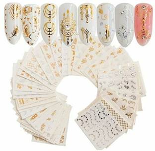 Sullmar 30 Sheets Gel Abstract Nail Art Water Transfer Decals