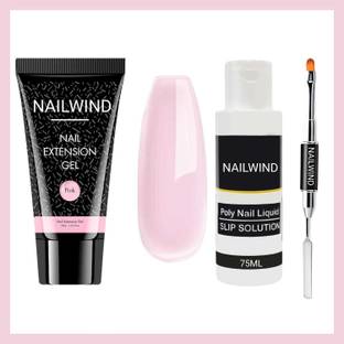 NAILWIND Nail Extension Kit Poly Gel Kit, 30GM Poly Gel with Spatula & Brush