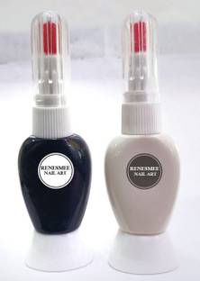 RENESMEE Nail Art Pen Dotting Painting UV Gel Liner Polish Brush Decor Tool Pack of 2