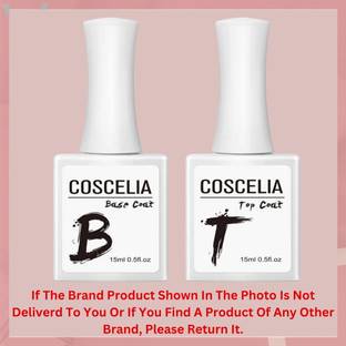 Proroop Top Coat and Base Coat Set Glossy Shine Finish 15ml 0.5fi.oz