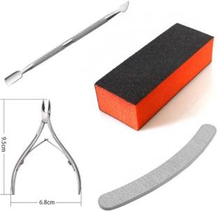 Niczico 1 Pcs Nail Cutter,1 Pcs Block Buffer,1 Pcs Filer,1 Pcs Pusher