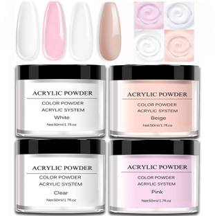 PEACORA Professional Acrylic Nail Powder Set 28g for Acrylic Nails Extension Nail Art