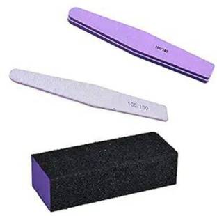VENALISA Buffer Nail Art Combo Of 3 | Soft, Hard & Block Buffer For Nail Art - 1 Pcs Each