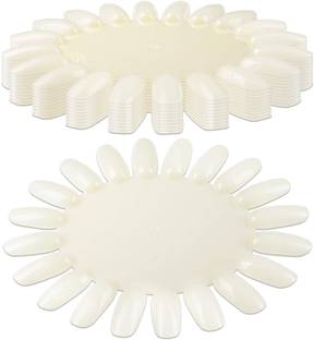 HIKIN SUPERMARKET 10 Palettes 20 Nail Tips Display Board for Nail Art Design Pattern Practice