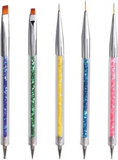 RUBY FACE 5Pcs/Set Double Head Nail Liner Painting Draw Brush Acrylic