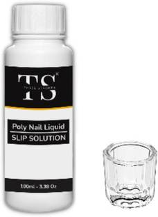 THR3E STROKES Slip Solution for Poly Nail Gel 100ml & Glass Dap N Dish Nail Crystal Bowl