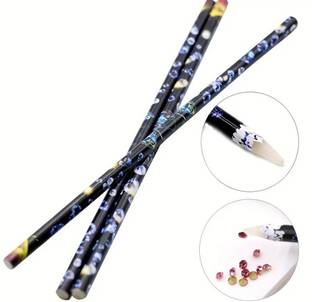 RUBY FACE 3 Pcs Crayon Wax Dotting Pen Pencil Rhinestones Gems Drilling