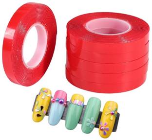 Nyamah sales 1 Rolls 3 Miter Double Sided Tape Nail Tape for Press On Nails Double Sided tap