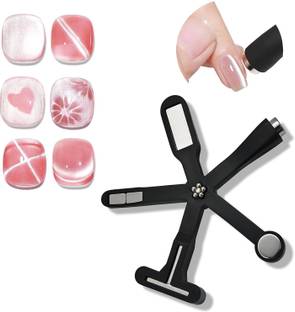 Vayve 6 in 1 Cat Eye Magnet Tool, Upgraded Cat Eye Gel Nail Polish Magnet for Nail Art