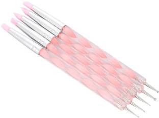 KIRA Nail Art Dotting Tools Nail Silicone Brush Dual Head UV Gel Dotting Painting Pen