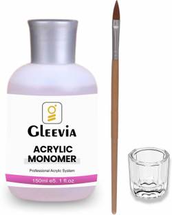 Gleevia Professional Monomer Liquid for Acrylic Powder Nail Extension 150ml Combo Pack