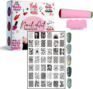 Royalkart Nail Art Stamping Jumbo Image Plate D.I.Y. With Double-Sided Stamper & Scraper(XY13)