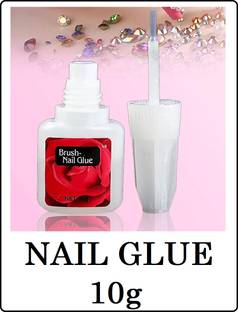 SKINPLUS 10g Brush-On Nail Glue for Fake Nails & Nail Art Fixing