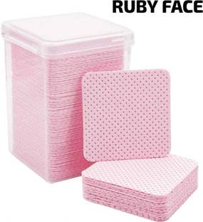 RUBY FACE 200 PCS Cotton Pads Lint-Free Non-Woven Removal Tool for