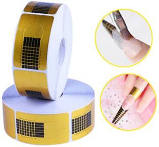 RANORE Best 100Pcs Self-adhesive Nail Art Extension Guide Forms For Acrylic UV Gel Tips