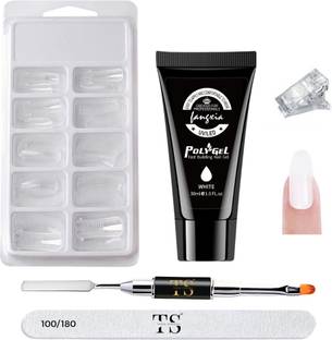 THR3E STROKES Poly Nail Extension Gel Kit for Builder Gel Nail Art Kit Nail Extension Kit