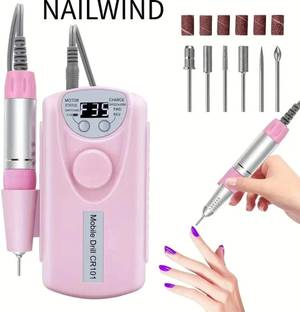 NAILWIND nail Care Kit, Nail Drill Machine Portable Rechargeable Electric Nail Drill Pen