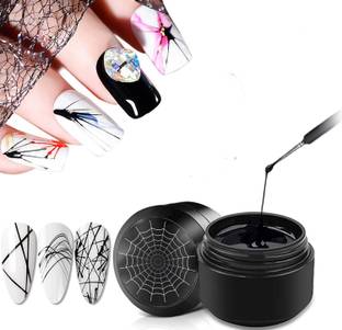 THR3E STROKES Nail Art Spider Gel Silk Adhesive for Nail Art | Nail Gel Lines, Design, Drawing