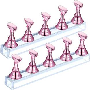 Bluedeal Acrylic Nail Display Stand,Magnetic Nail Practice Holde,Art Stand for False Nail